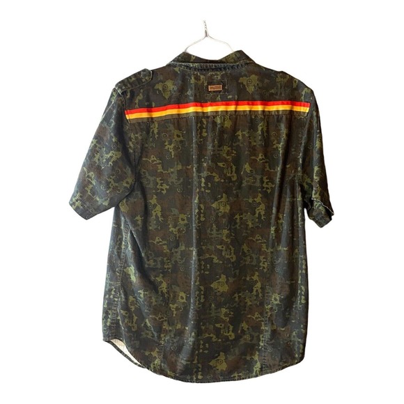 LR Geans Men's Camo XLarge Button-Down Short sleeve Shirt‎ - Picture 2 of 7